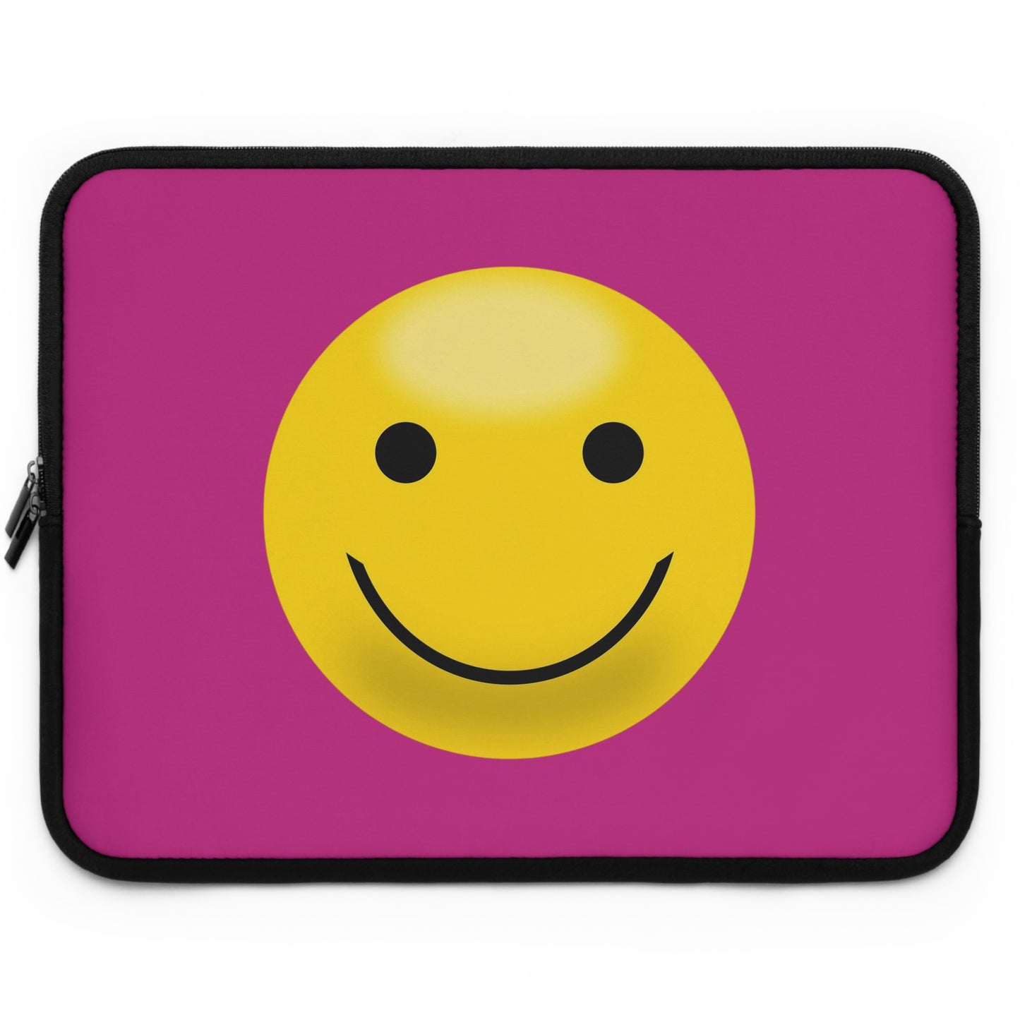Happy Smiley Laptop Sleeve, Fun Laptop Case, Cute Tech Accessory, Gift for Students, Cheerful Computer Cover, Birthday Present