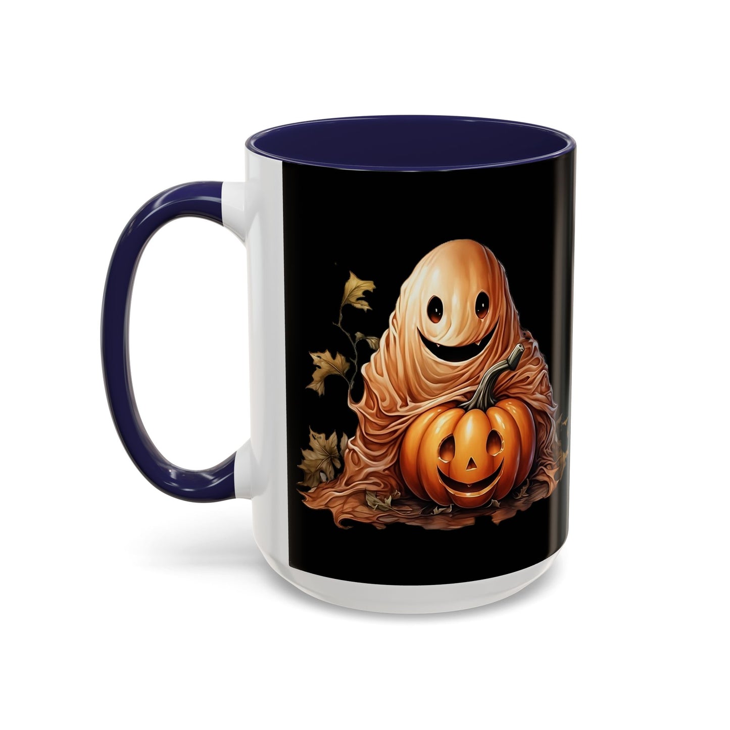 Halloween Ghost Pumpkin Coffee Mug, Spooky Drinkware, Fall Decor, Halloween Gift, Pumpkin Spice Lover's Mug