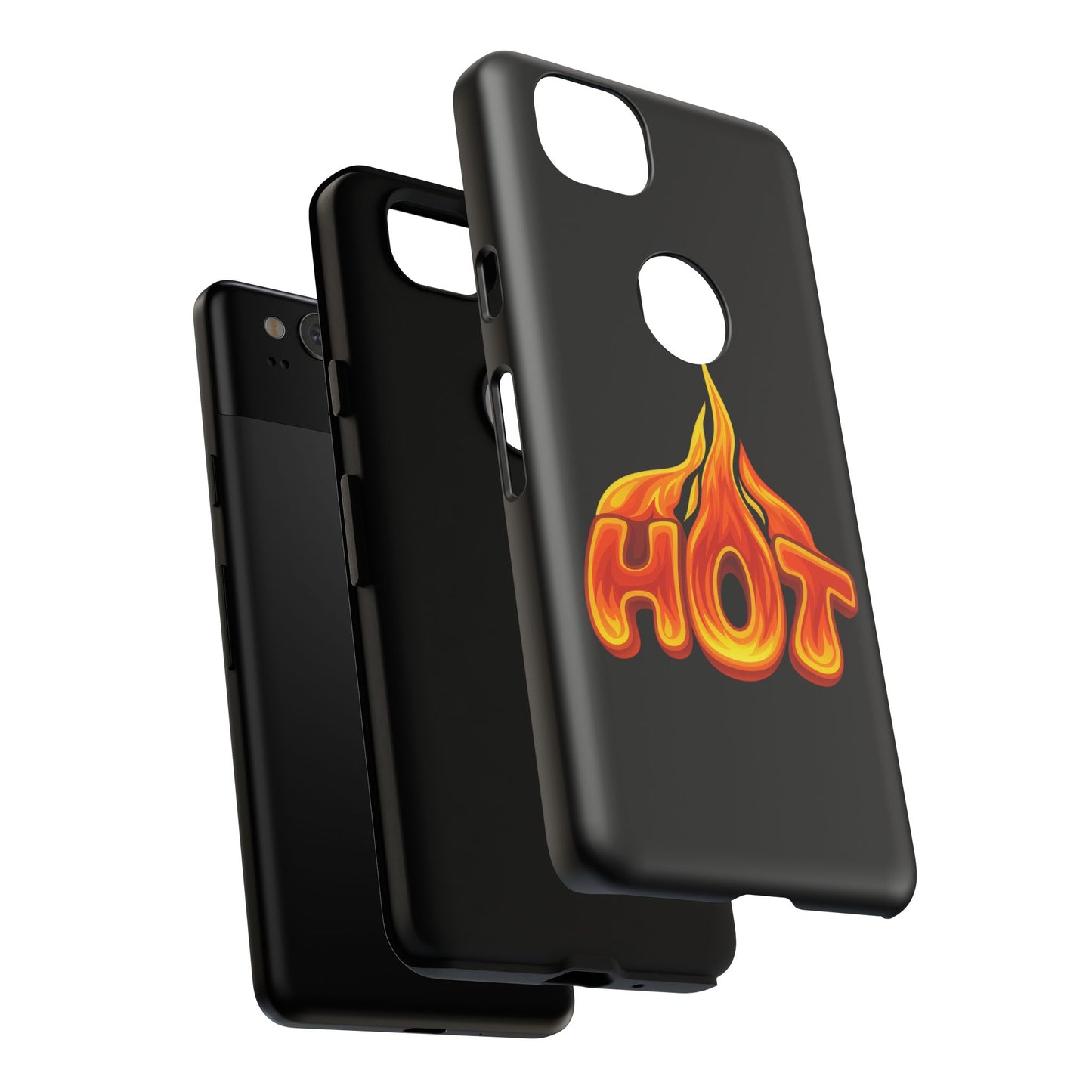 Stylish Phone Case, Hot Flames Design, Gift for Teens, Trendy Accessory, Protective Cover, Unique Phone Case