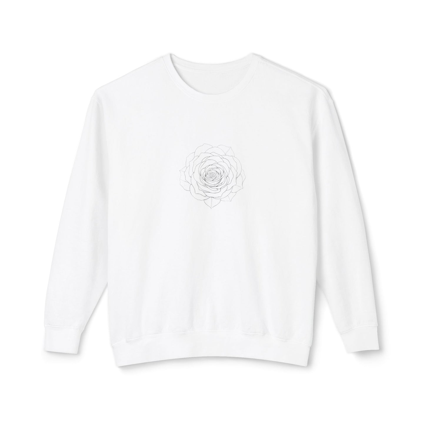 Minimalist Floral Crewneck Sweatshirt, Cozy Unisex Pullover, Casual Spring Apparel, Perfect Gift for Her, Everyday Comfort