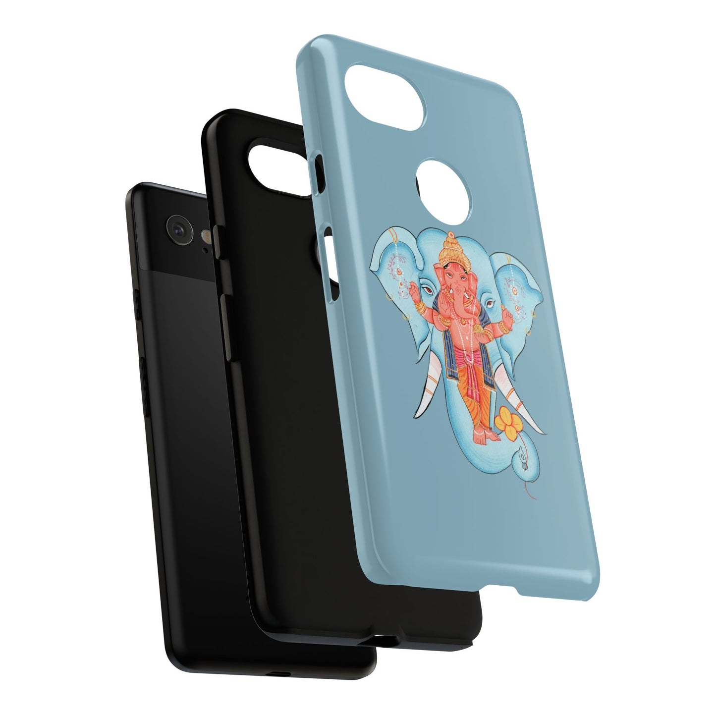 Tough Cases: Ganesh-Inspired Phone Case, Bohemian Phone Cover, Hindu Art Accessory, Festival Gift, Protective Phone Shell