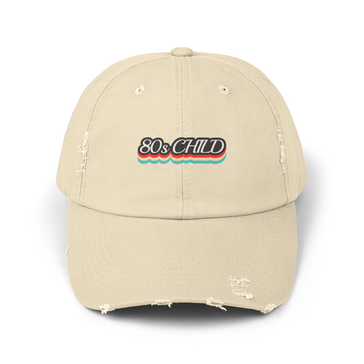 Unisex Distressed Cap- 80s child