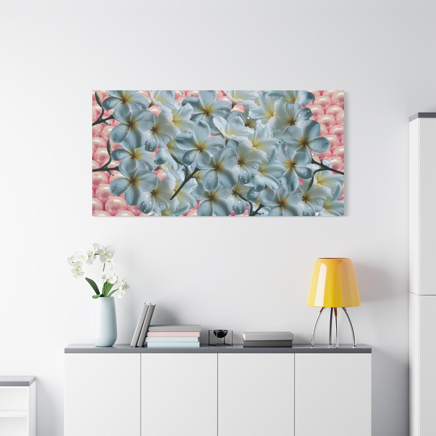Floral Canvas Art Print - Elegant Home Decor, Botanical Wall Art, Gift for Her, Mother's Day Decoration, Vibrant Flower Artwork