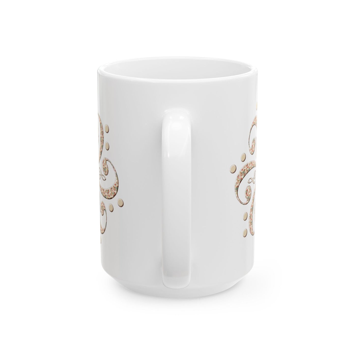 Musical Swirl Ceramic Mug - Perfect Gift for Music Lovers, Coffee Lover Unique Kitchen Decor, Relaxing Tea Time
