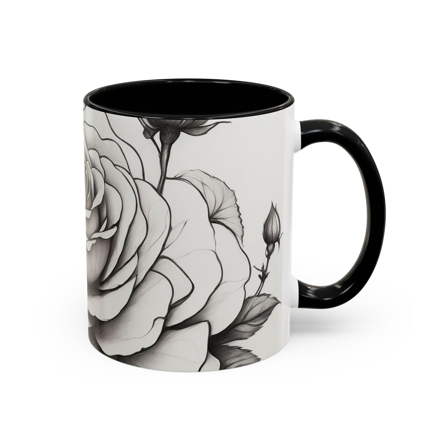 Elegant Floral Coffee Mug - Perfect Gift for Flower Lovers, Mother's Day, Birthdays, Home Decor, Office Use