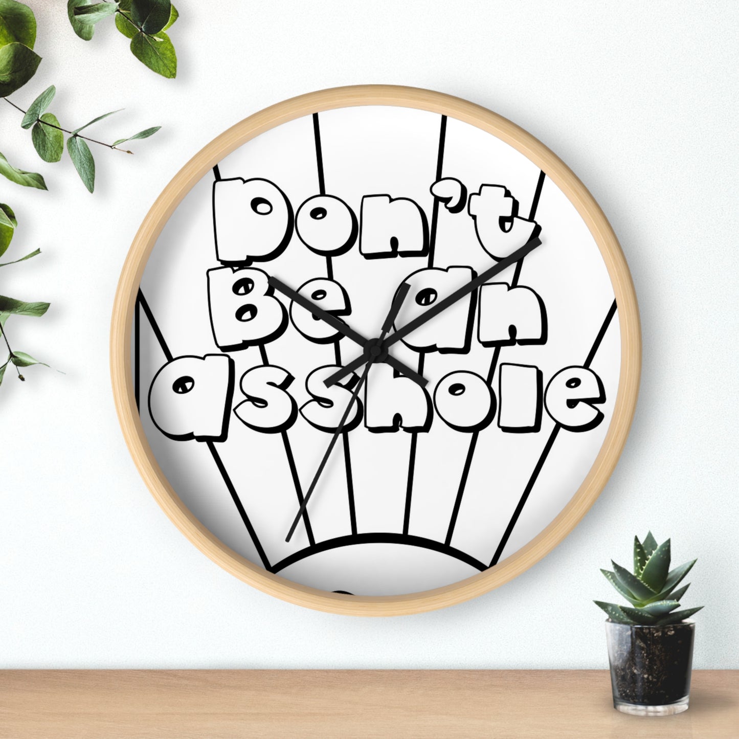 Playful Motivational Wall Clock - Perfect for Gifts, Home Decor, Office, Funny Quotes, Unique Timepieces