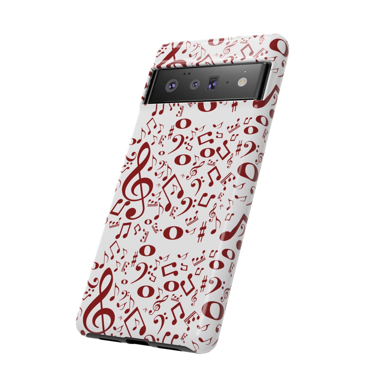 Musical Note Phone Case, Tough iPhone Cover, Gift for Musicians, Customizable, Music Lover's Accessory, Durable Phone Protection