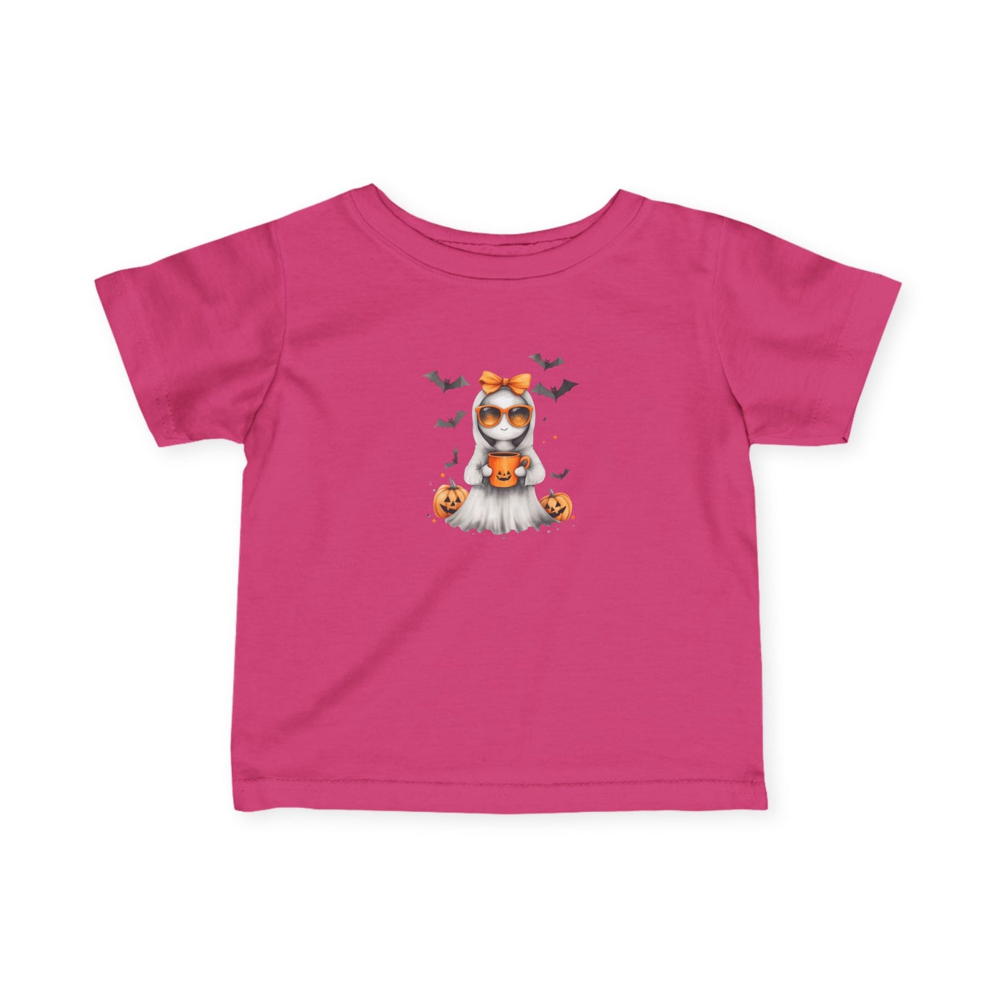 Halloween Infant T-Shirt, Cute Pumpkin Ghost Tee, Toddler Halloween Costume, Fall Baby Shirt, Spooky Kids Apparel