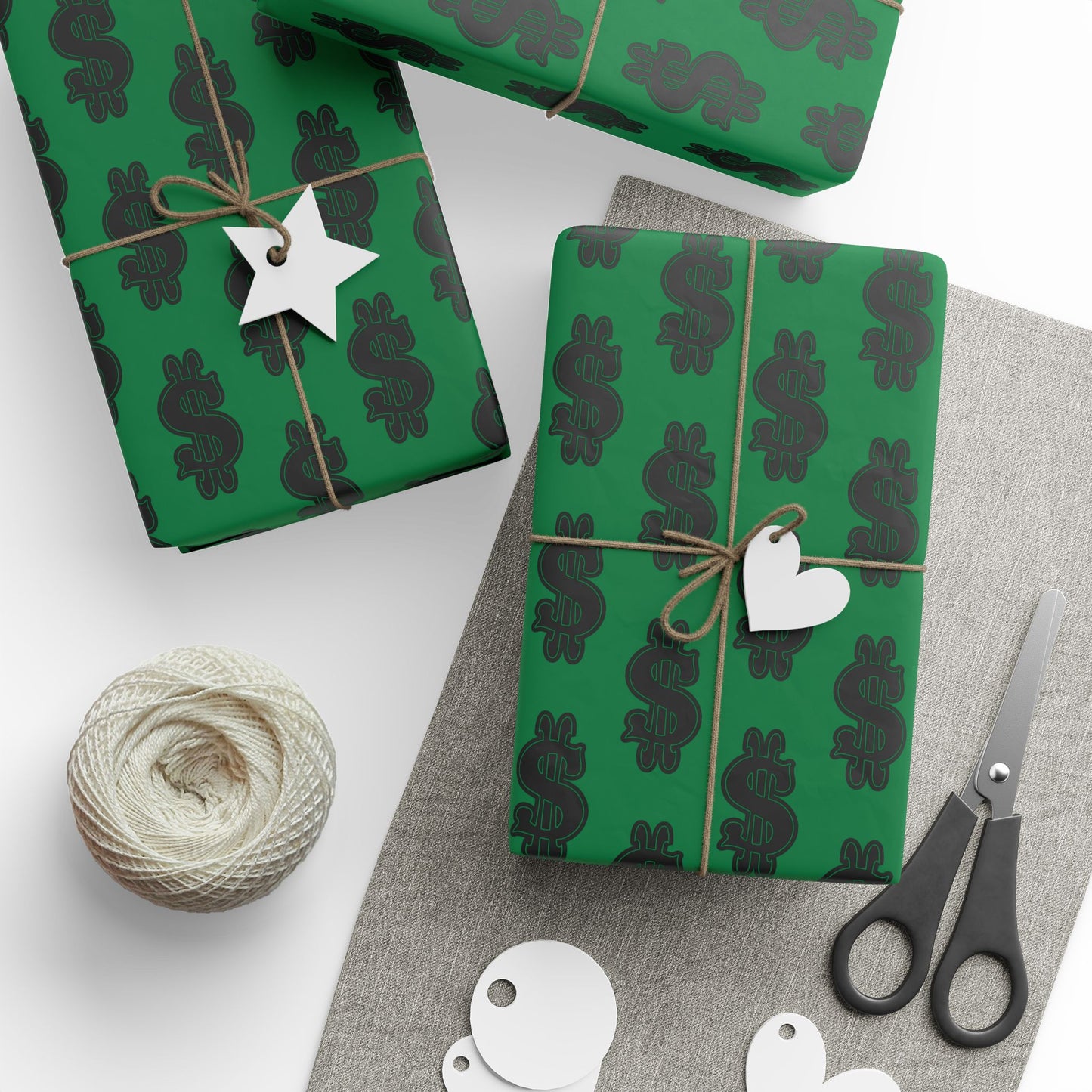 Money-Themed Wrapping Paper, Fun Gift Wrap for Birthdays, Holidays, Eco-Friendly Gift Packaging, Unique Patterned Gift Wrap
