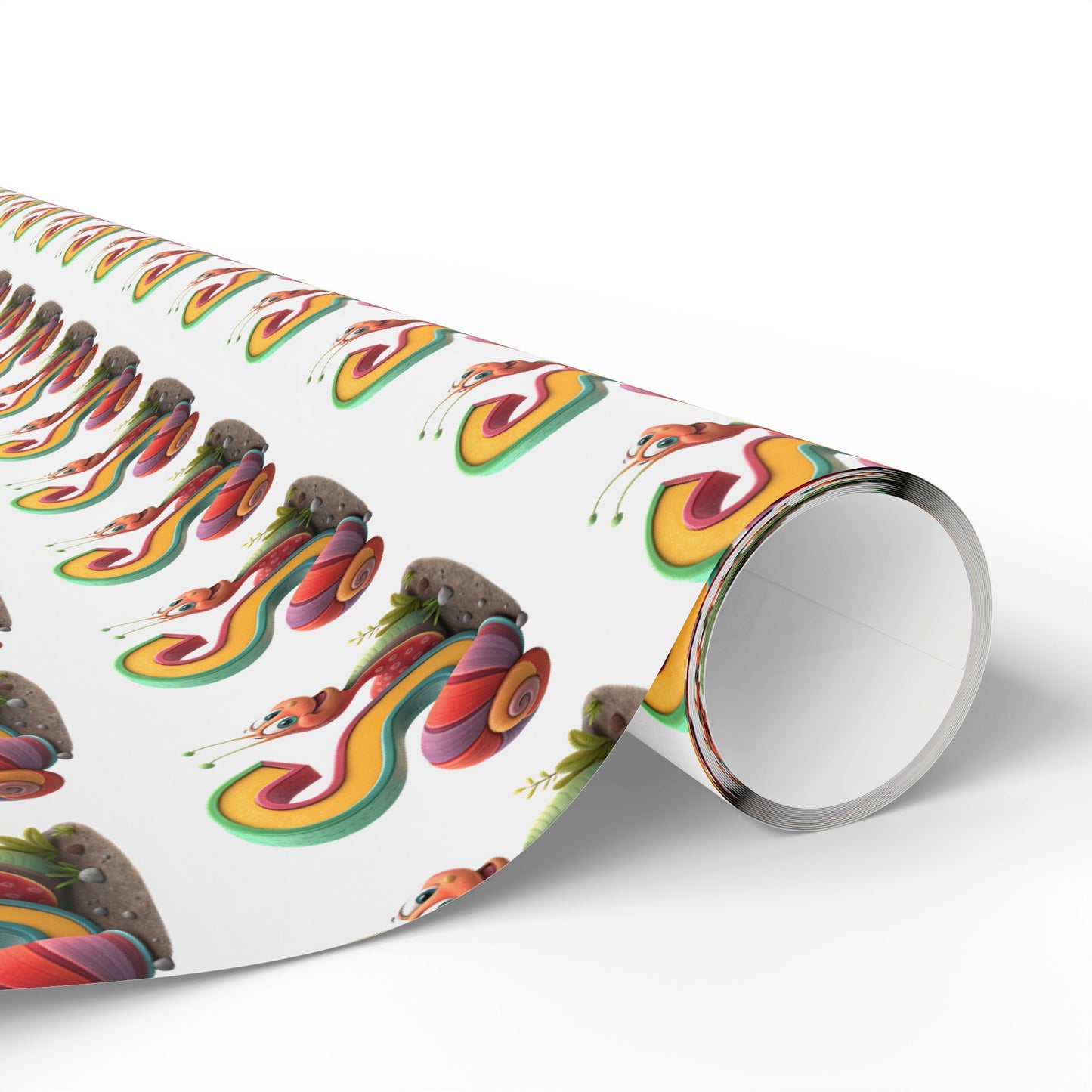 Colorful Snail Wrapping Paper, Fun Holiday Gift Wrap, Creative Present Wrap, Cute Party Supply, Eco-Friendly Wrapping