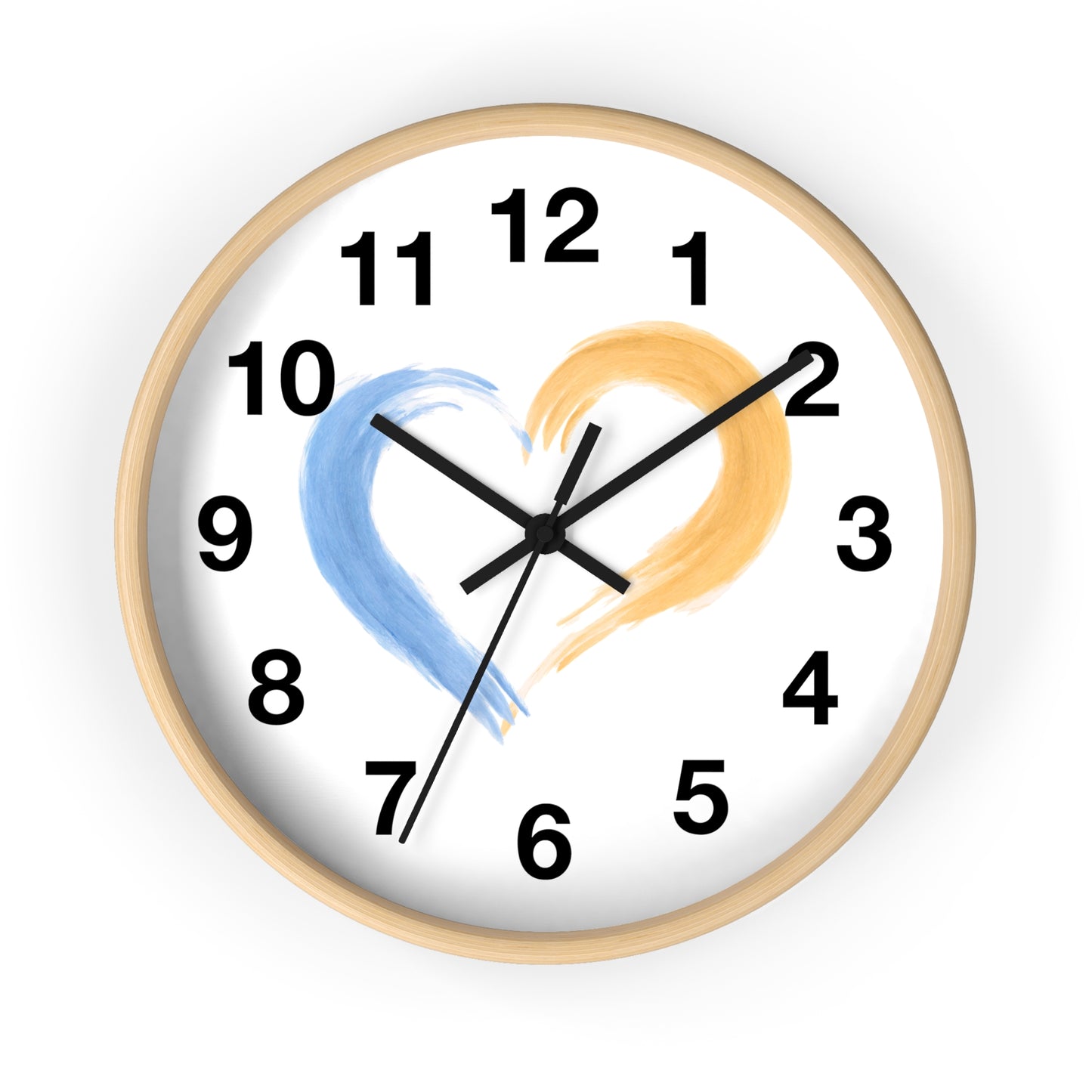 Heart-Shaped Wall Clock, Love Decor, Gift for Couples, Wedding & Anniversary, Home and Office Wall Art, Romantic Timepiece