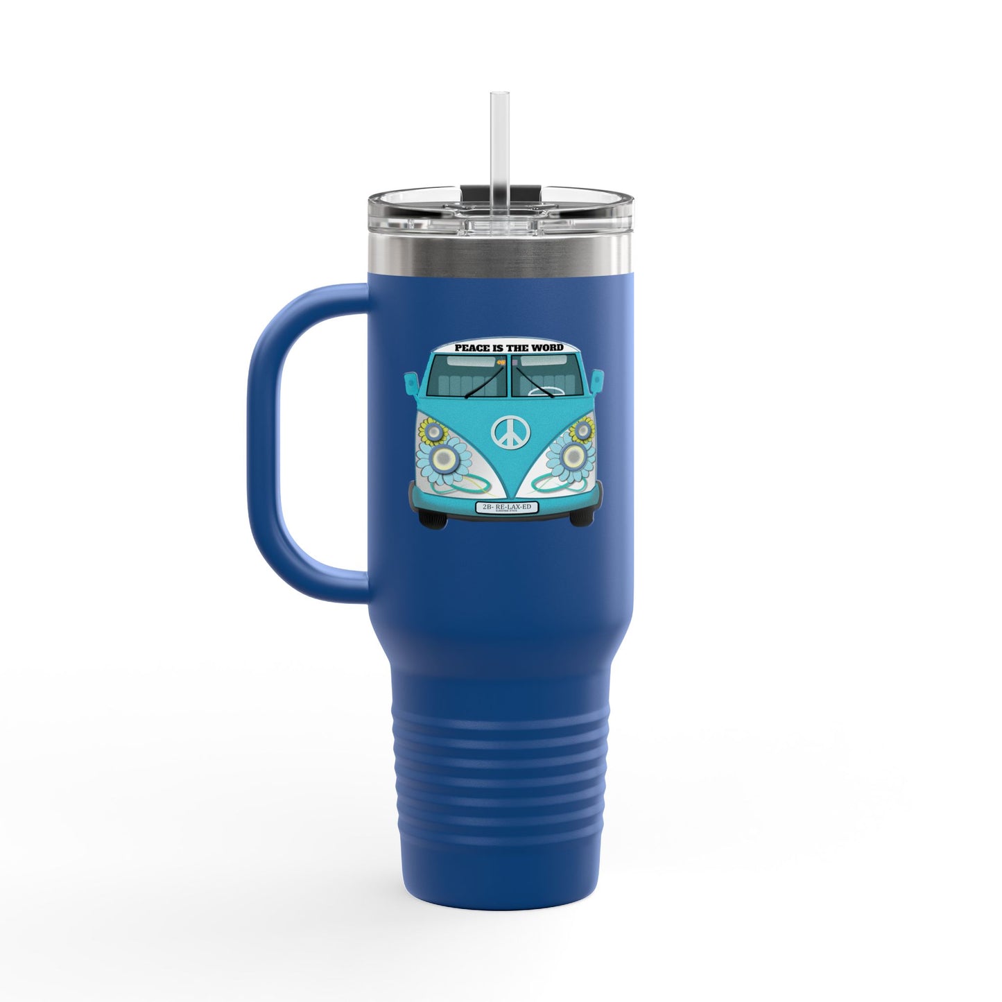Vintage Van Insulated Travel Mug, Coffee Mug, Tea Tumbler, Road Trip Gift, Eco-Friendly Travel Cup