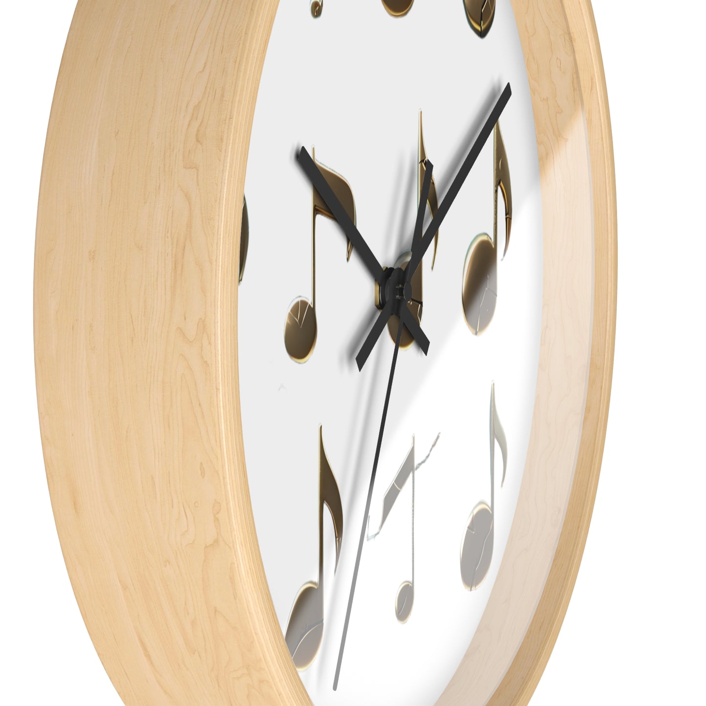 Musical Notes Wall Clock - Perfect for Musicians, Music Lovers