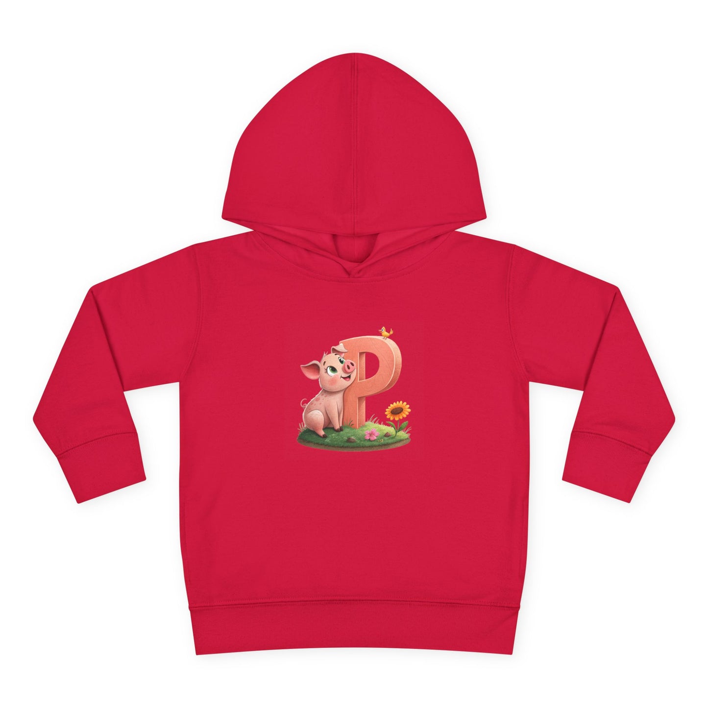 Toddler Piggy Personalized Fleece Hoodie, Cute Animal Hoodie, Kids Pullover, Toddler Clothes, Kids Gift, Birthday Present