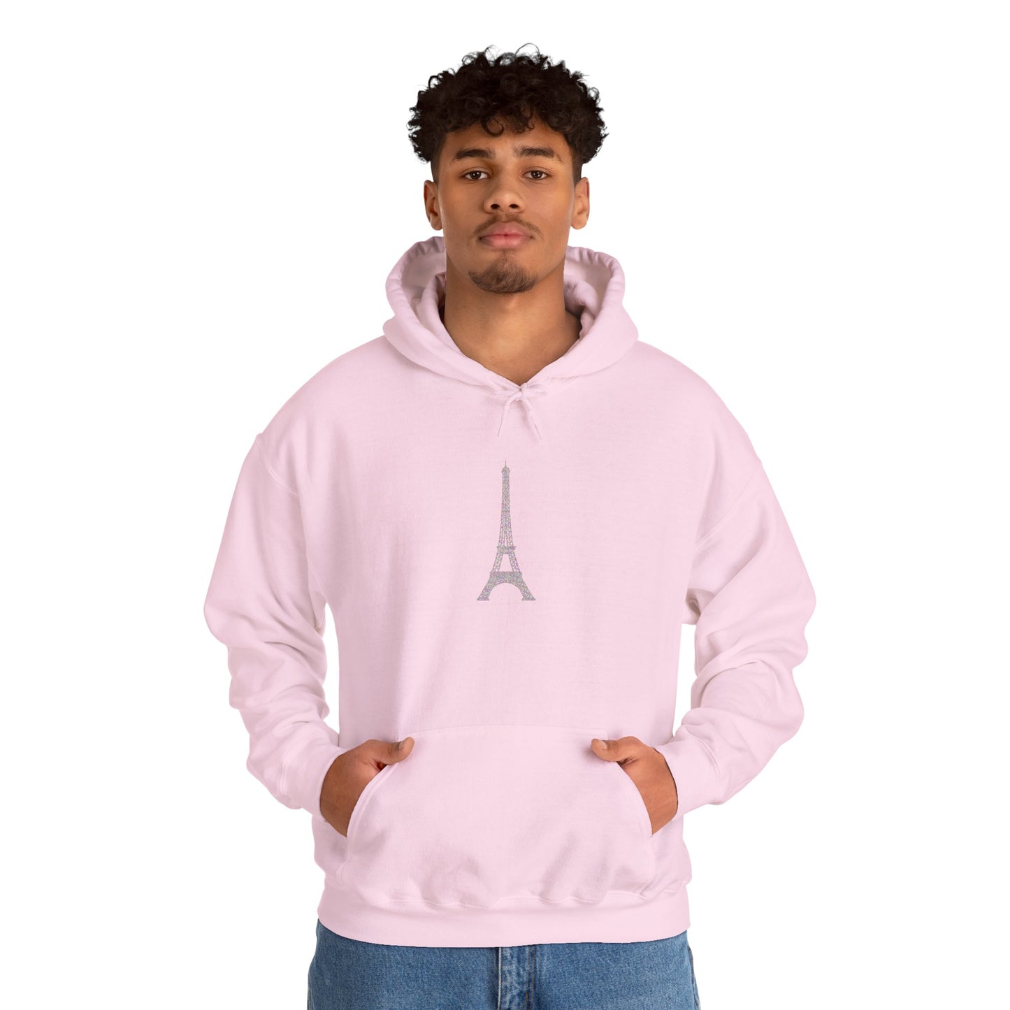 Parisian Style Hoodie - Cozy Unisex Sweatshirt with Eiffel Tower Design, Travel Gift, Streetwear, Casual Wear, Vacation Vibe