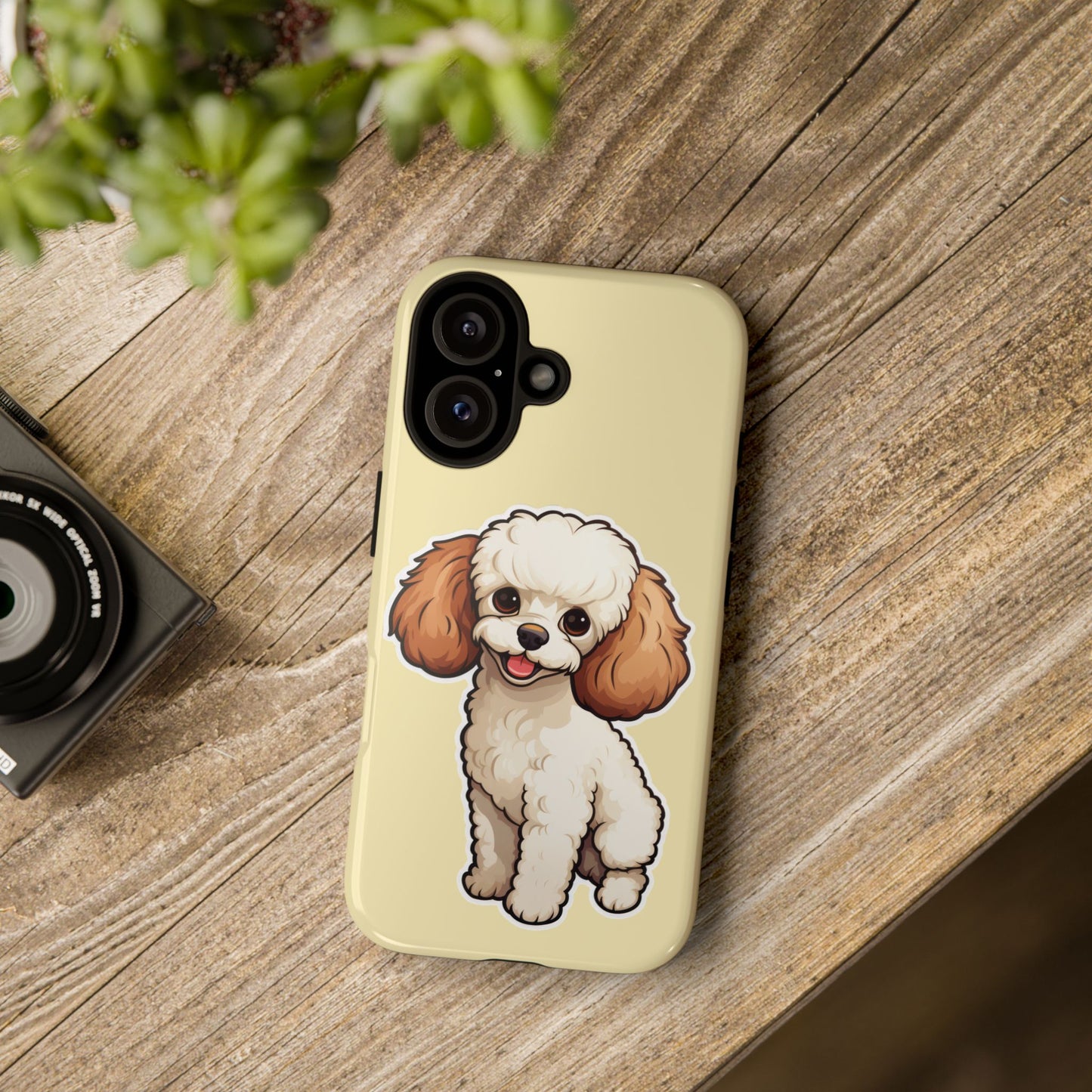 Cute Dog Phone Case, Pet Lover Gift, Custom Phone Cover, Cartoon Dog Case, Durable Phone Accessory