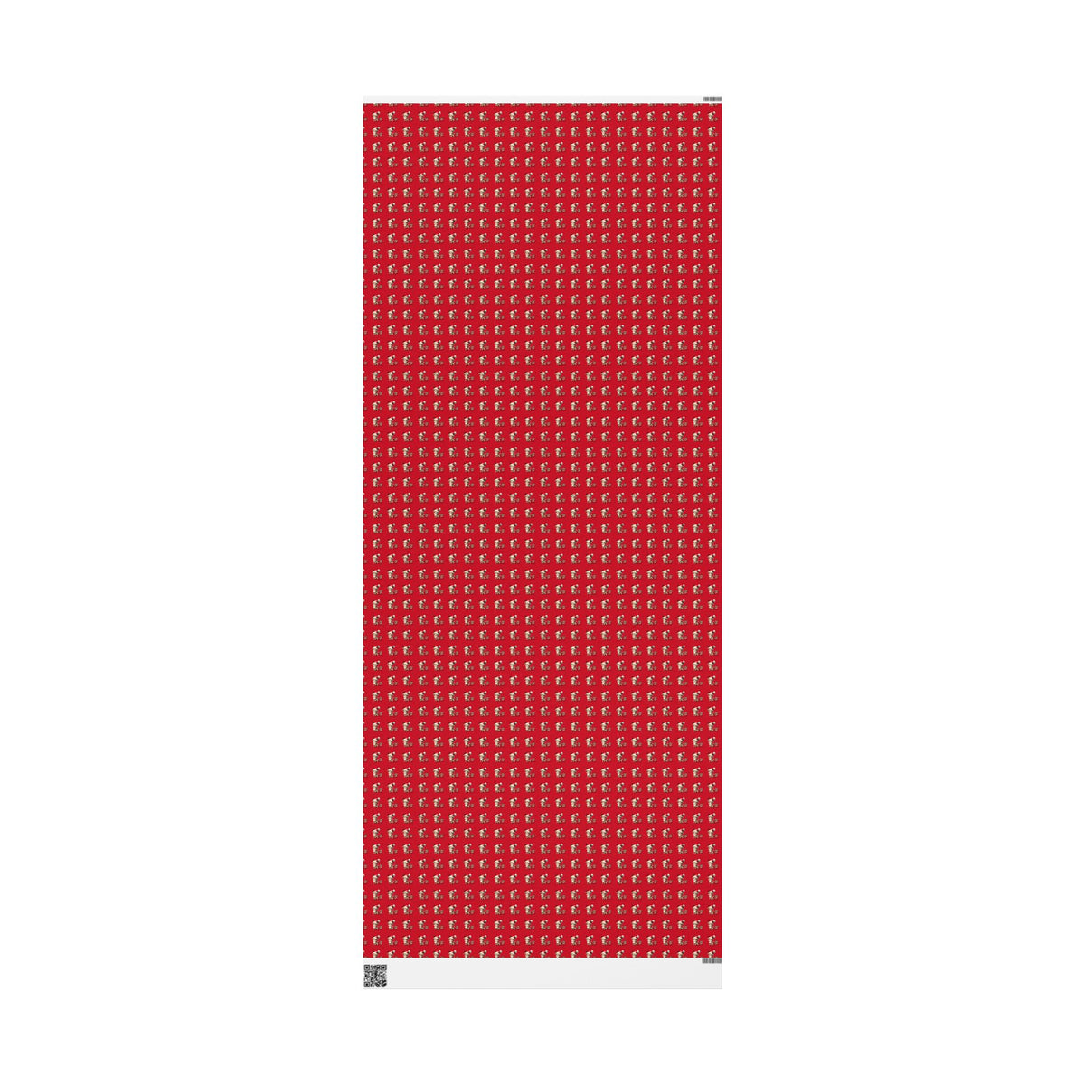 Christmas Dog Pattern Wrapping Paper – Red Holiday Gift Wrap with Cute Puppies