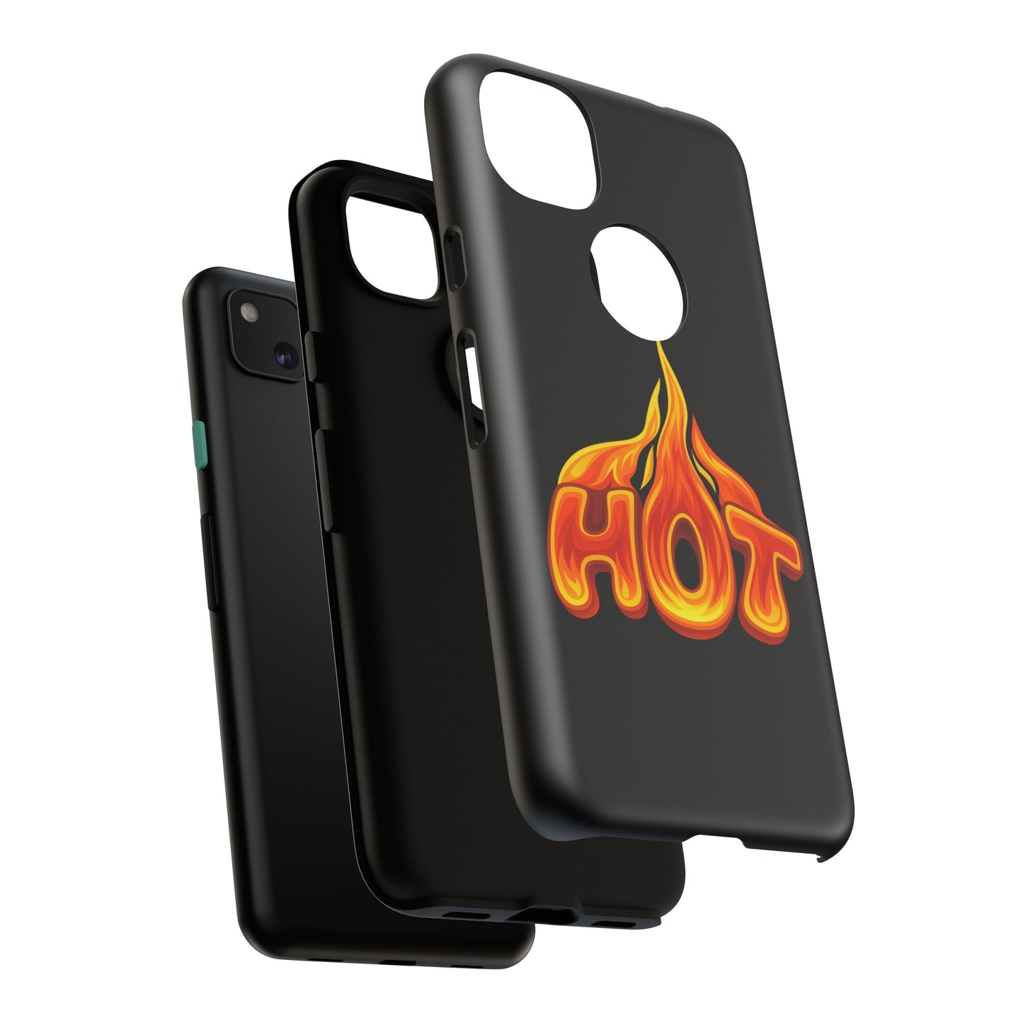 Stylish Phone Case, Hot Flames Design, Gift for Teens, Trendy Accessory, Protective Cover, Unique Phone Case