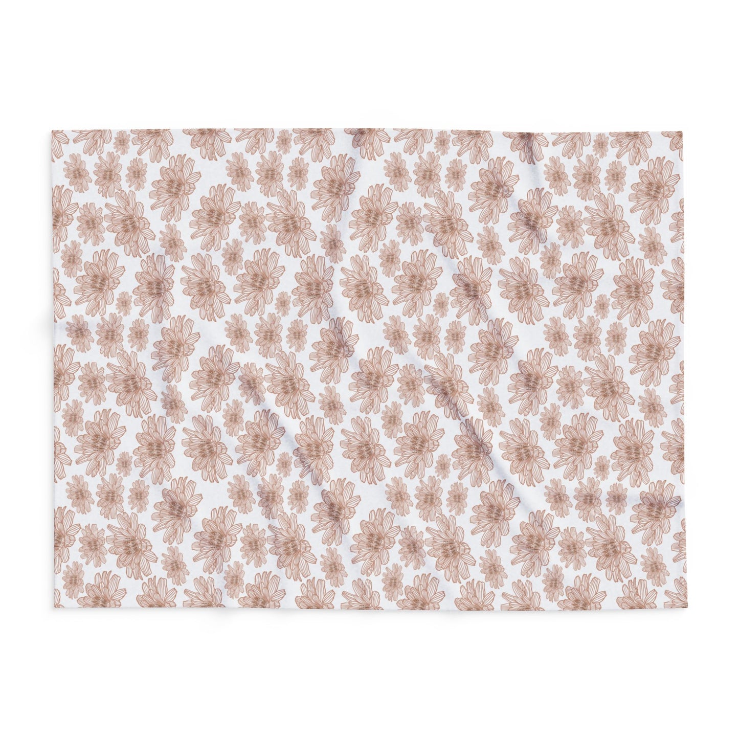 Cozy Floral Fleece Blanket - Soft Blanket for Home Decor, Gift for Housewarming, Anniversary, Wedding, Comfort Blanket