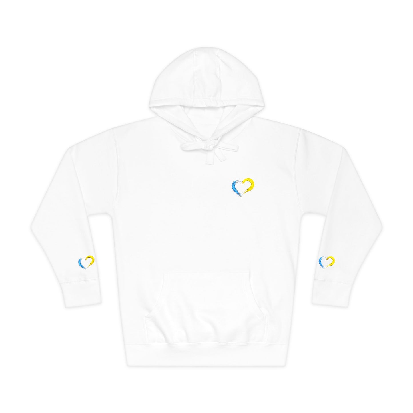 Colorful Heart Unisex Fleece Hoodie | Cozy Gift for Friends, Valentine's Day, Anniversary, Casual Wear, Spring Fashion