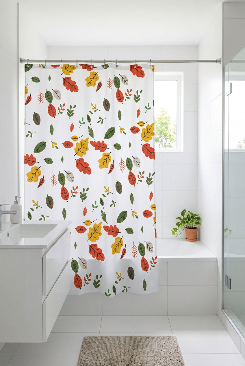 Fall leaves shower curtain