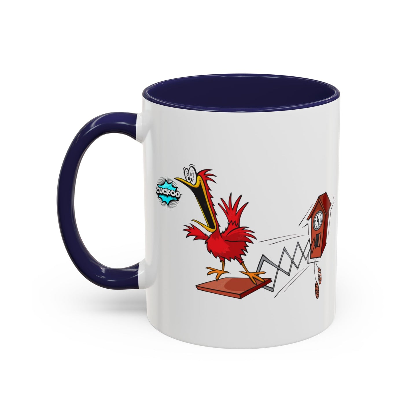 Whimsical Cuckoo Coffee Mug, Fun Gift for Bird Lovers
