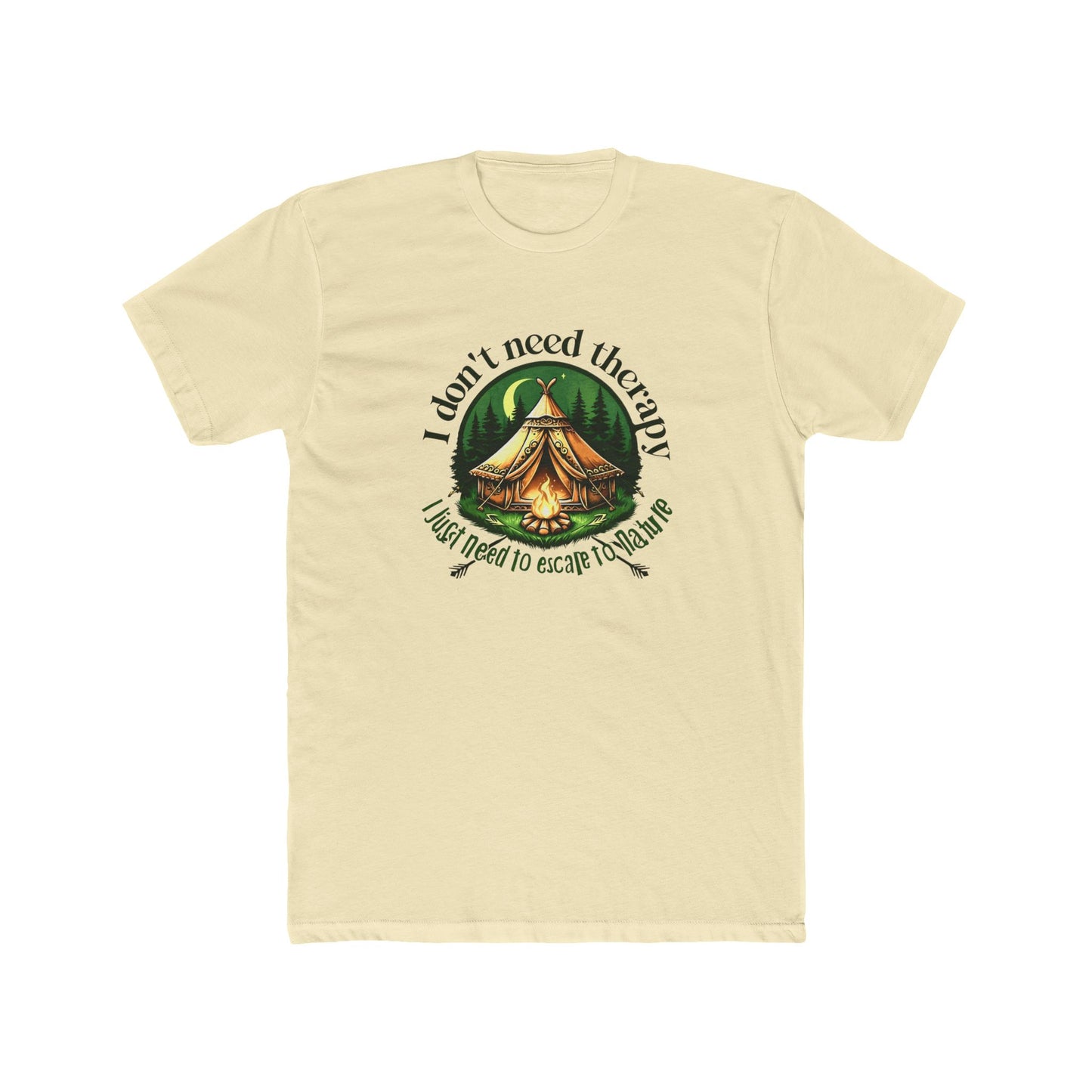 Escape to Nature Tee - Unisex Cotton Crew, Adventure Shirt, Camping Apparel, Nature Lover Gift, Therapy Escape Tee, Outdoor Fun