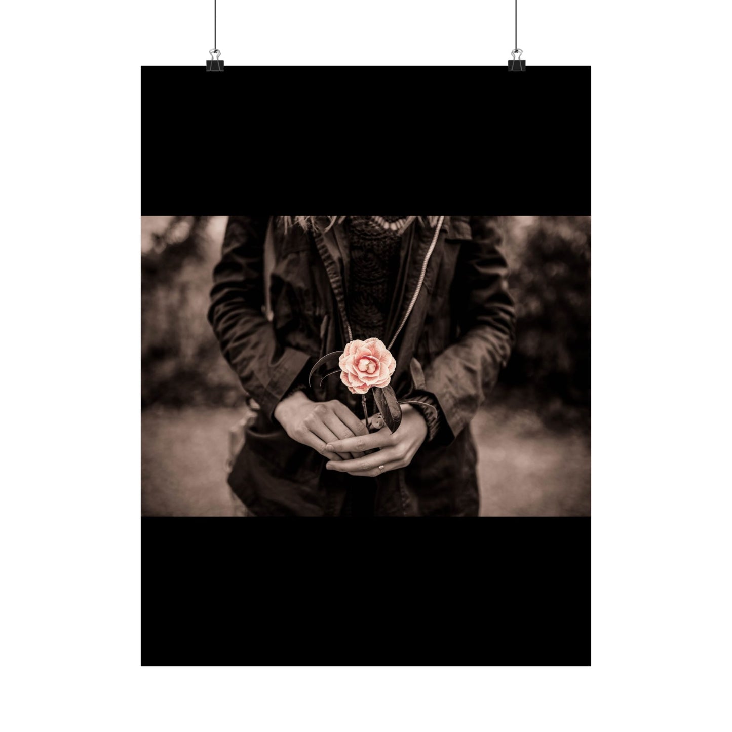 Elegant Floral Vertical Poster Art Print, Wall Décor, Home Decoration, Gift for Her, Mother's Day, Fashion Wall Art