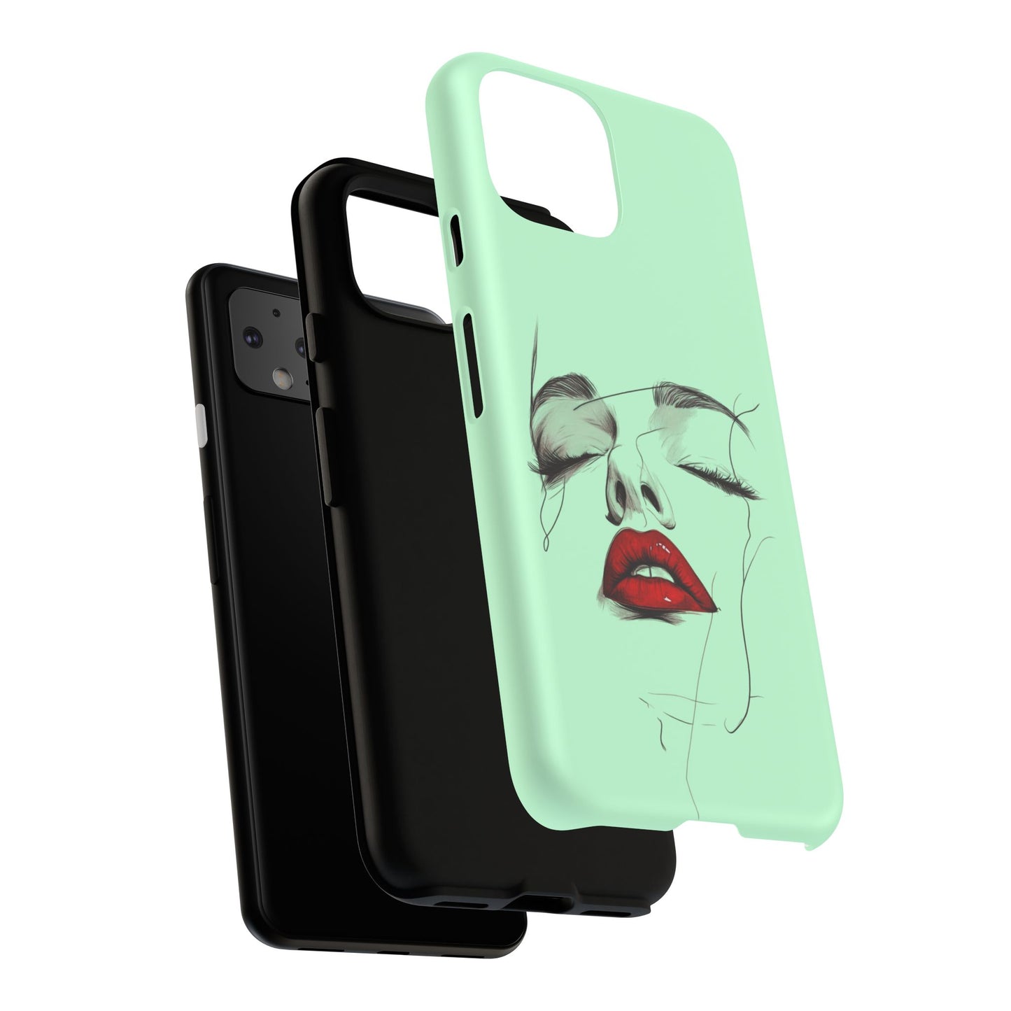 Stylish Phone Case, Artistic Phone Cover, Trendy Tech Accessory, Unique Cell Phone Protector, Gift for Her, Modern Aesthetic