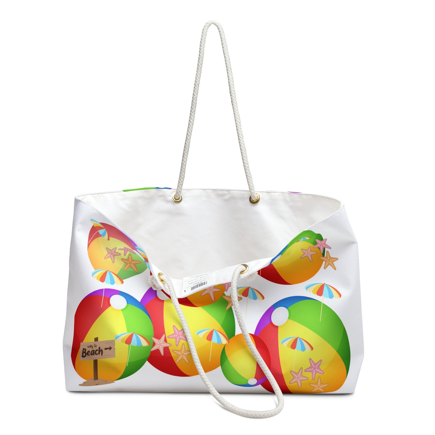 Colorful Beach Ball Weekender Bag
