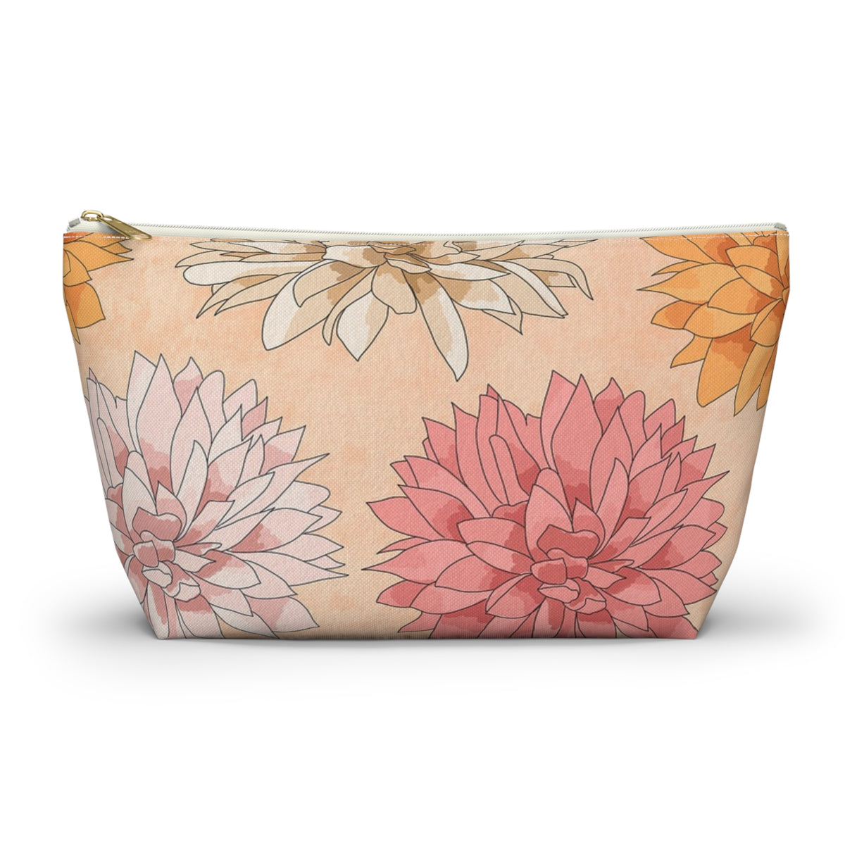 Floral Accessory Pouch - Versatile Cosmetic Bag, Travel Organizer, Gift for Her, Makeup Storage, Stylish Pencil Case