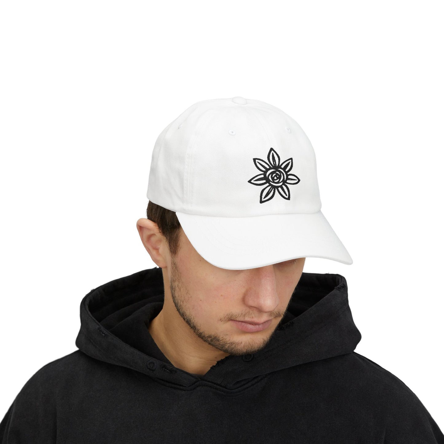 Classic Embroidered Dad Cap | Floral Design Hat | Unisex Casual Cap | Perfect Gift for Dad | Summer Accessory | Streetwear