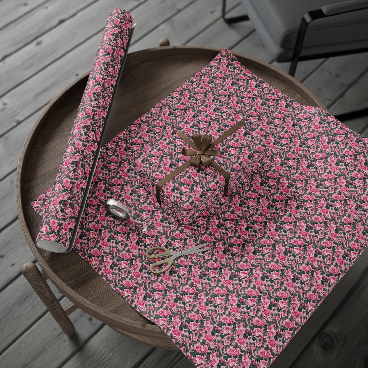 Floral Gift Wrap Sheets, Elegant Wrapping Paper for Birthdays, Holidays, Showers, Weddings, Eco-Friendly Gift Packaging