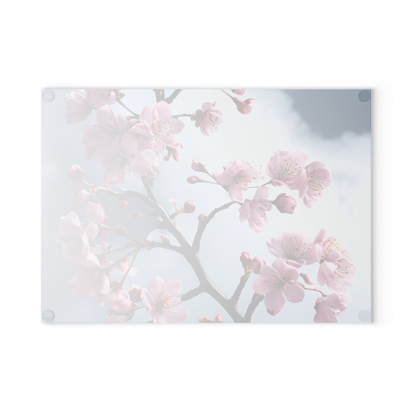 Elegant Floral Glass Cutting Board, Kitchen Decor, Gift for Foodies, Wedding Present, Housewarming Gift, Cooking Essential