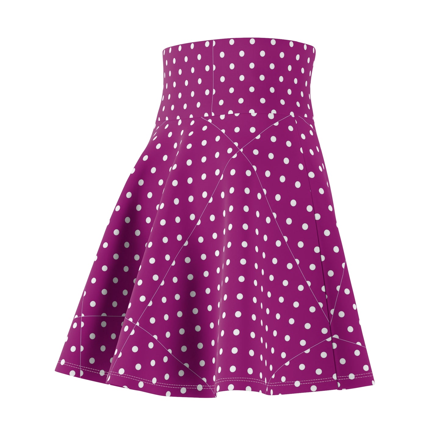 Polka Dot Women's Skater Skirt, Fun Casual Skirt, Summer Fashion, Twirl Skirt, Party Outfit, Vintage Style