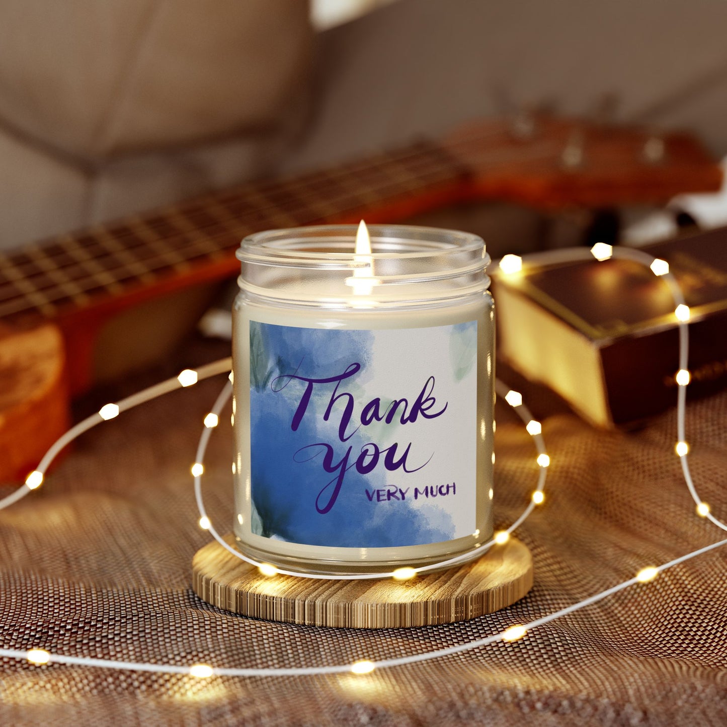 Thank You Scented Candles, Coconut Apricot Wax, Gifts for Her, Home Fragrance, Relaxation, Bridal Shower, Birthday