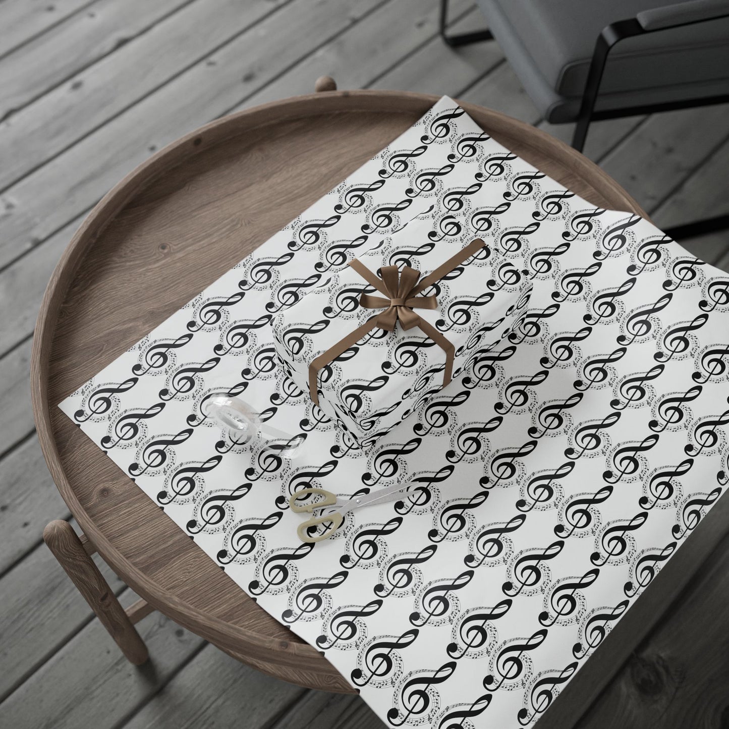 Musical Notes Wrapping Paper Perfect for Music Lovers