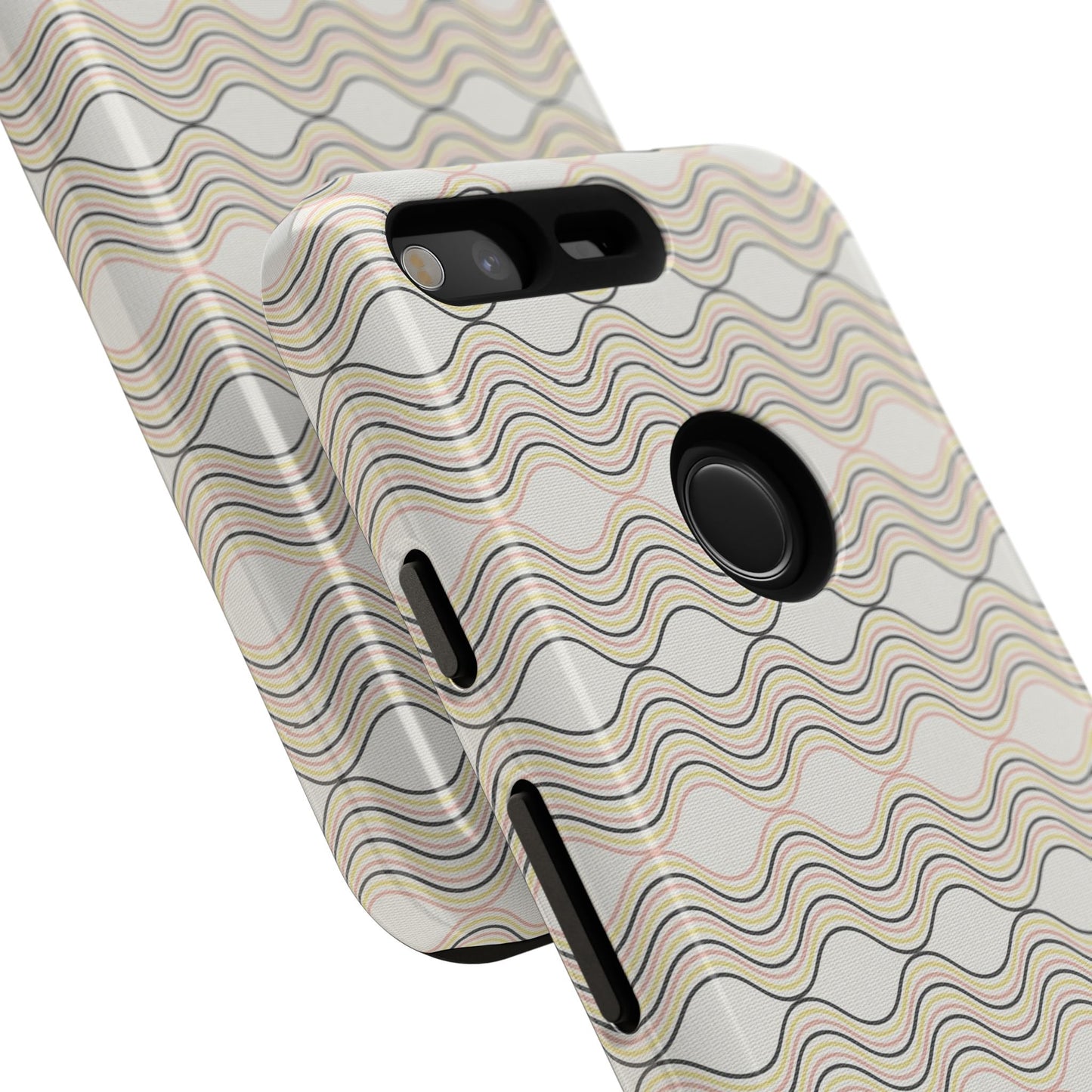 Stylish Phone Case for Tough Protection, Wavy Design, Chic Accessory, Gift for Her, Trendy Tech, Holiday Gift Idea