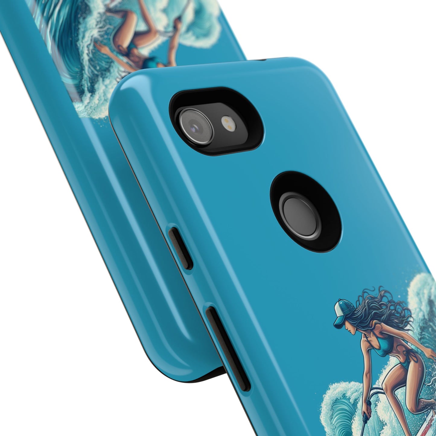 Surfing Phone Case, Coastal Vibes Phone Cover, Tough Cases for Beach Lovers, Ocean Art Phone Accessories, Summer Gift Idea