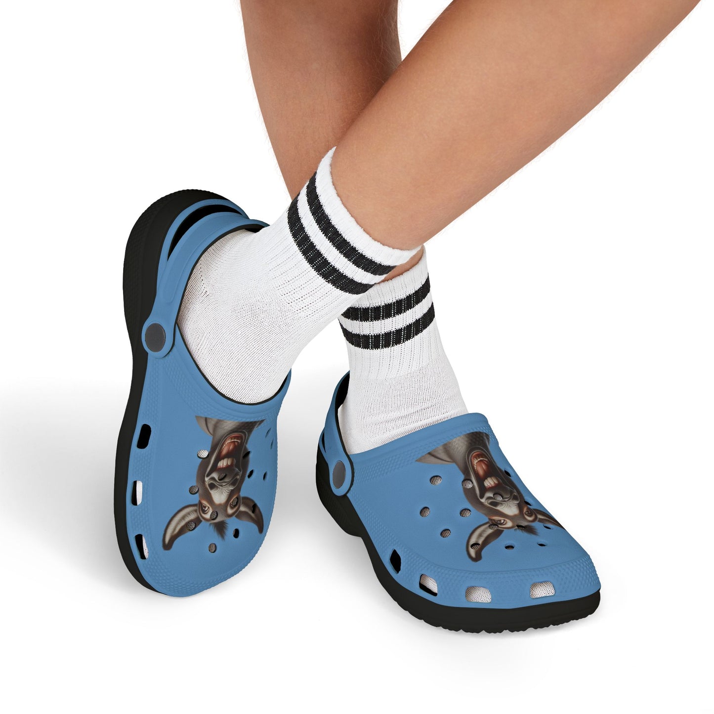 Playful Kids' EVA Foam Clogs - Fun Goat Design, Summer Footwear, Gift for Boys/Girls, Beachwear, Casual Shoes