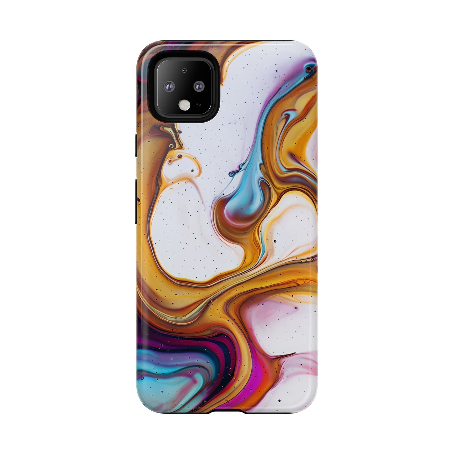 Artistic Phone Case, Tough Cases with Colorful Marble Design