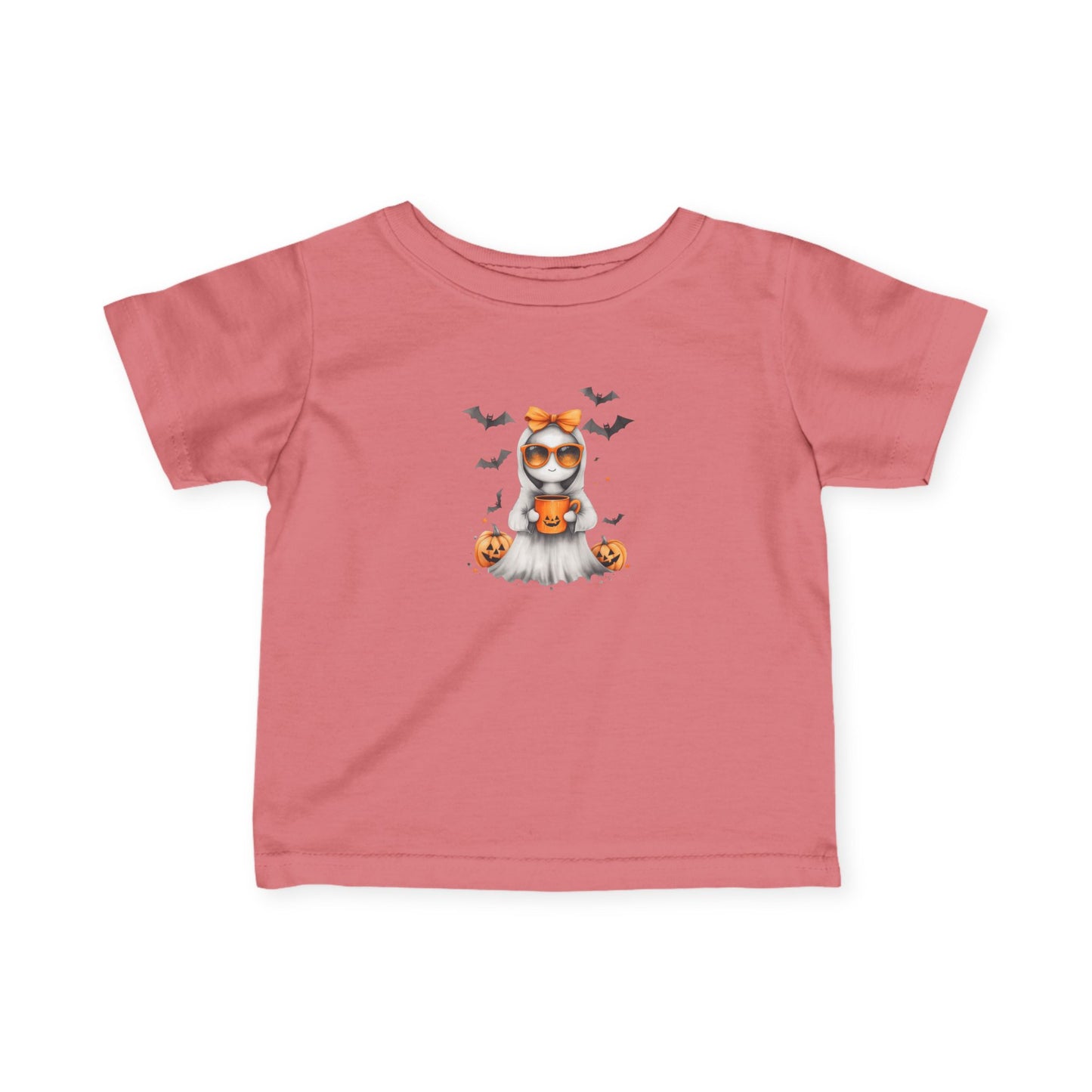 Halloween Infant T-Shirt, Cute Pumpkin Ghost Tee, Toddler Halloween Costume, Fall Baby Shirt, Spooky Kids Apparel