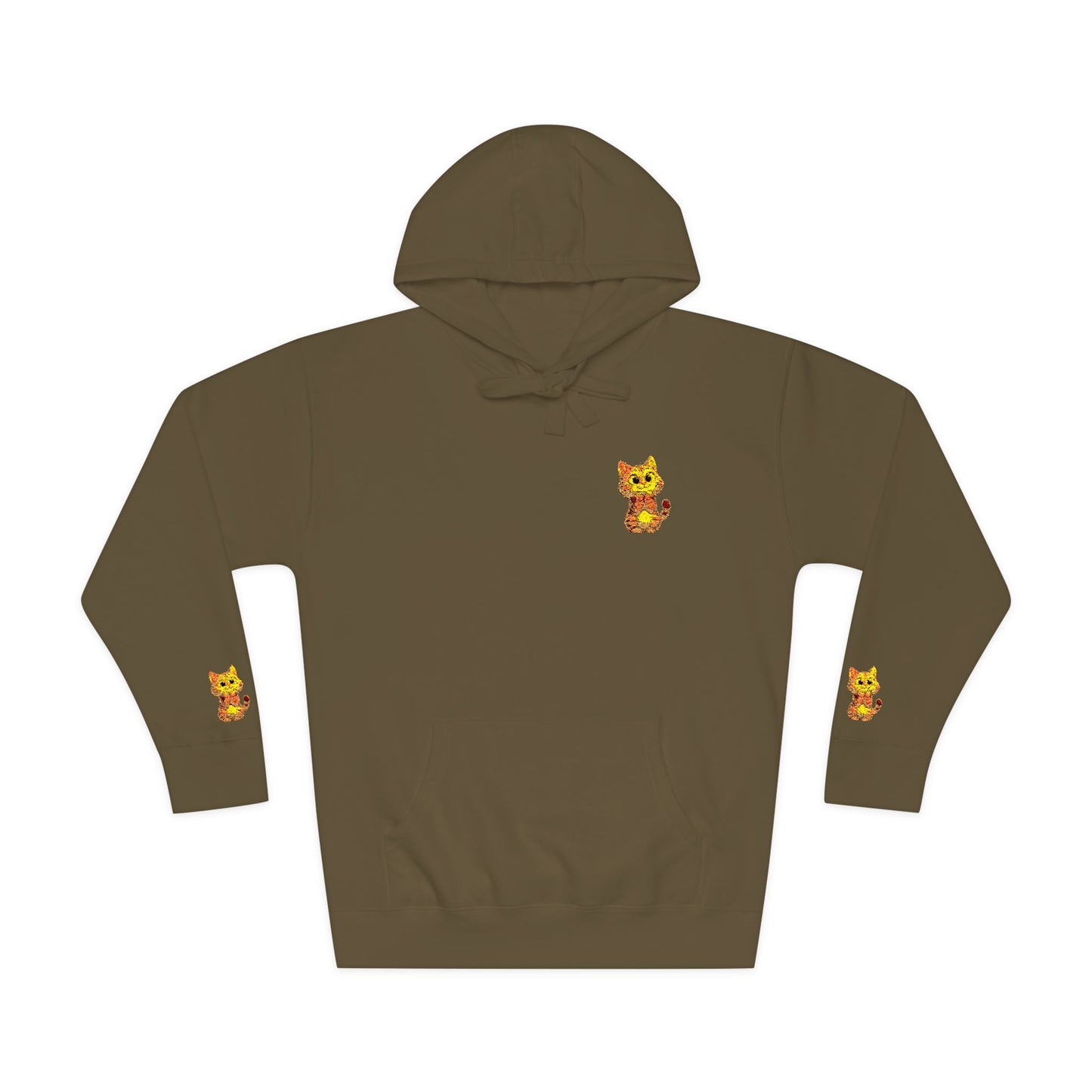 Cozy Fleece Hoodie with Cute Animal Design, Unisex Sweatshirt for Casual Outings, Gifts for Animal Lovers, Perfect for Fall and Winter