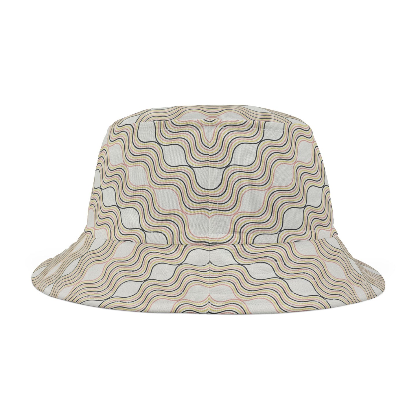 Wavy Pattern Bucket Hat | Summer Sun Protection, Stylish Accessory, Trendy Gift, Festival Wear, Unisex Outdoor Hat