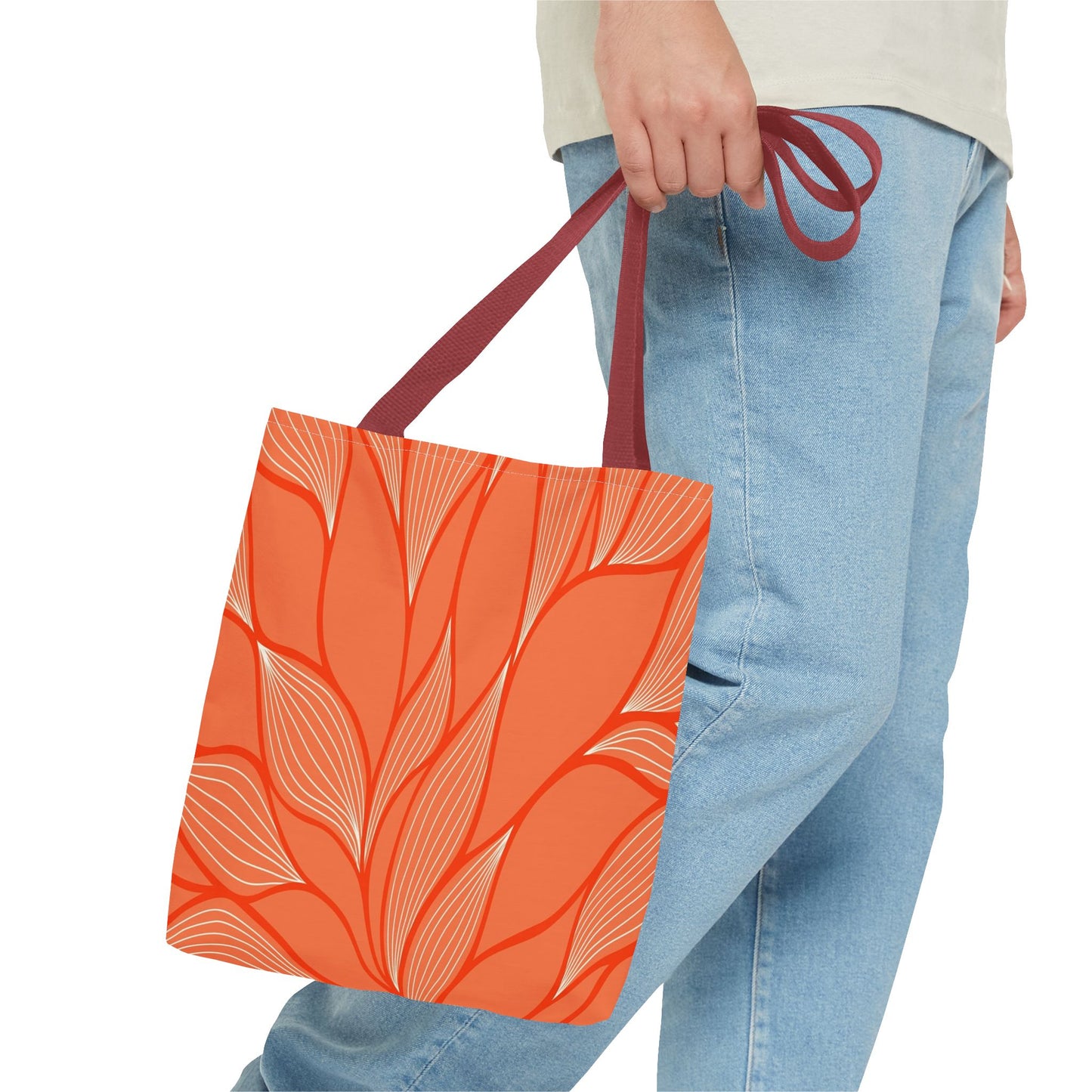 Vibrant Leafy Tote Bag, Stylish Grocery Bag, Eco-Friendly Shopping Tote, Floral Summer Tote, Gift for Plant Lovers
