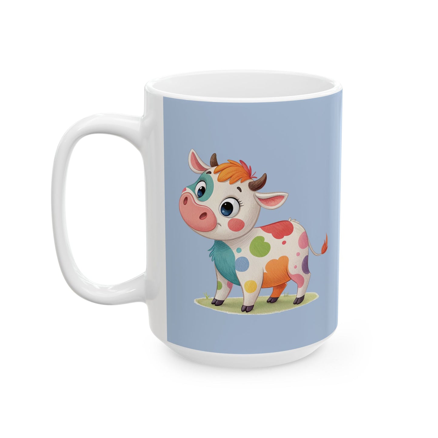 Cute Cow Ceramic Mug - Fun Farmhouse Drinkware, Animal Lovers Gift, Kitchen Decor, Birthday Present, Coffee Tea Cup