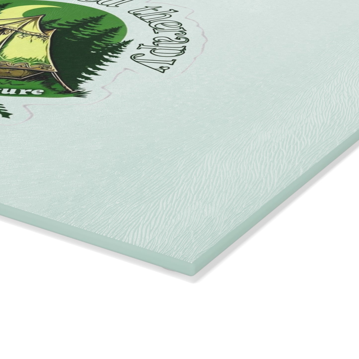 Outdoor Escape Glass Cutting Board - Perfect for Camping Lovers, Kitchen Decor, Housewarming Gift, Nature Enthusiasts, Gift for Him or Her