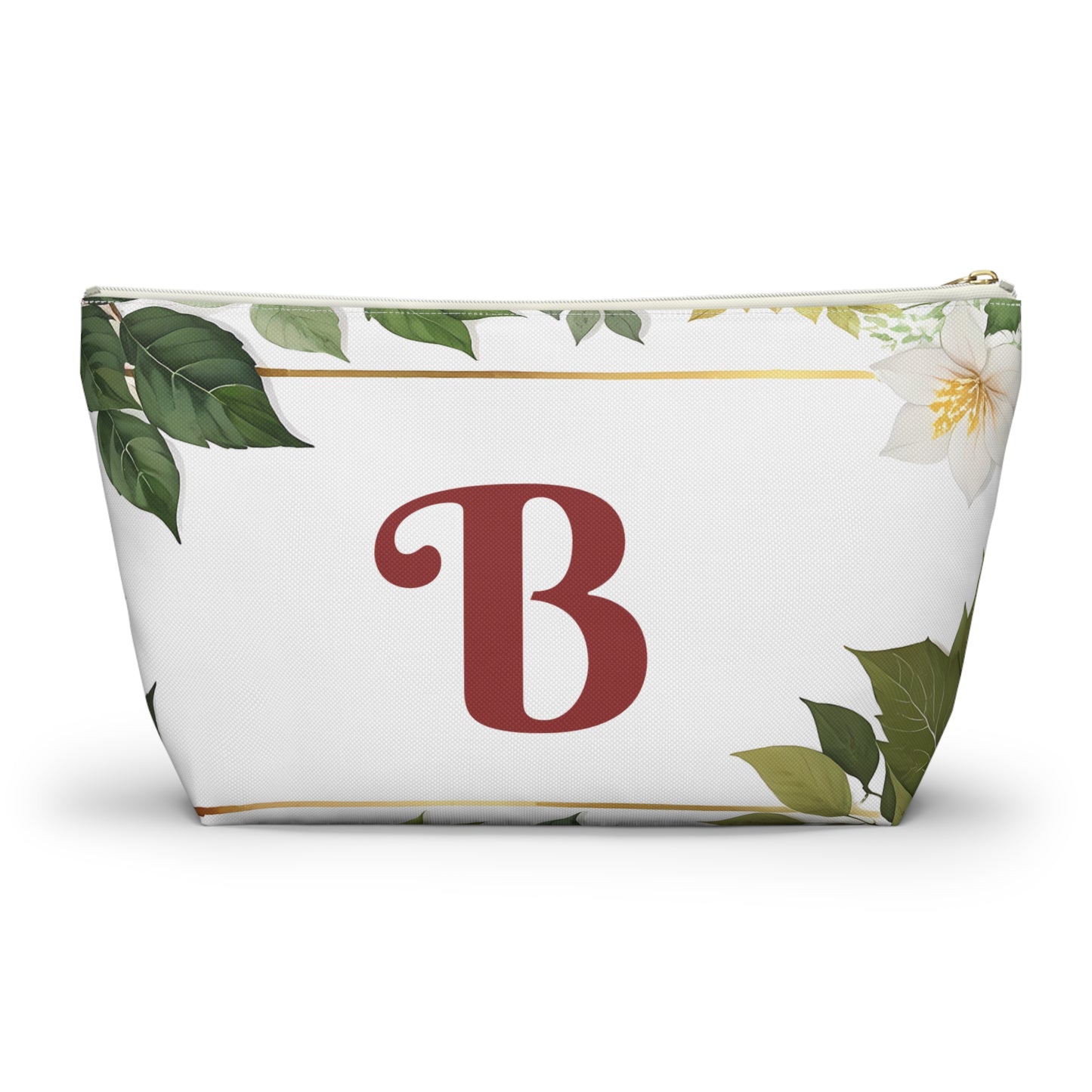 Copy of Personalized Floral Accessory Pouch, Makeup Bag, Gift for Her, Initial Pouch, Travel Organizer, Custom Cosmetic Bag