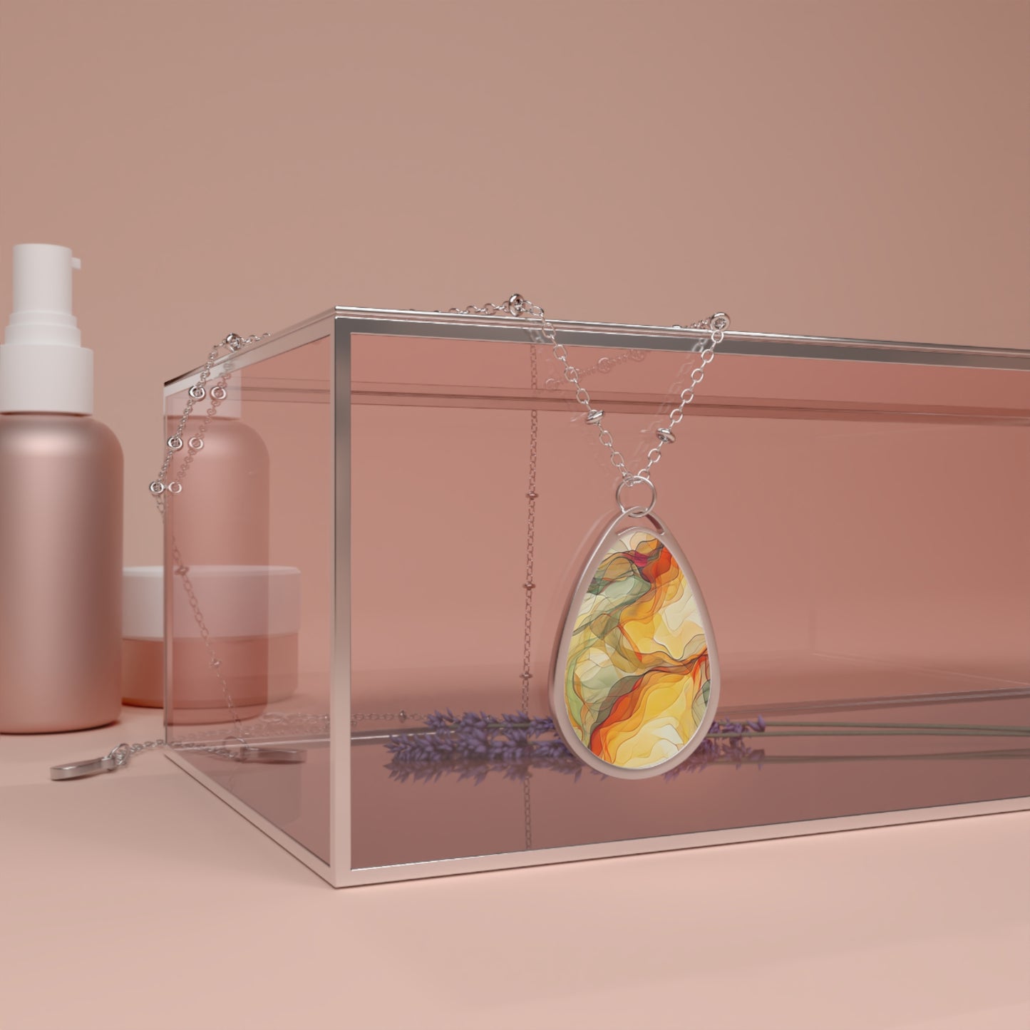 Elegant Oval Necklace, Minimalist Jewelry Gift, Boho Pendant for Women, Statement Accessory, Perfect for Everyday Wear