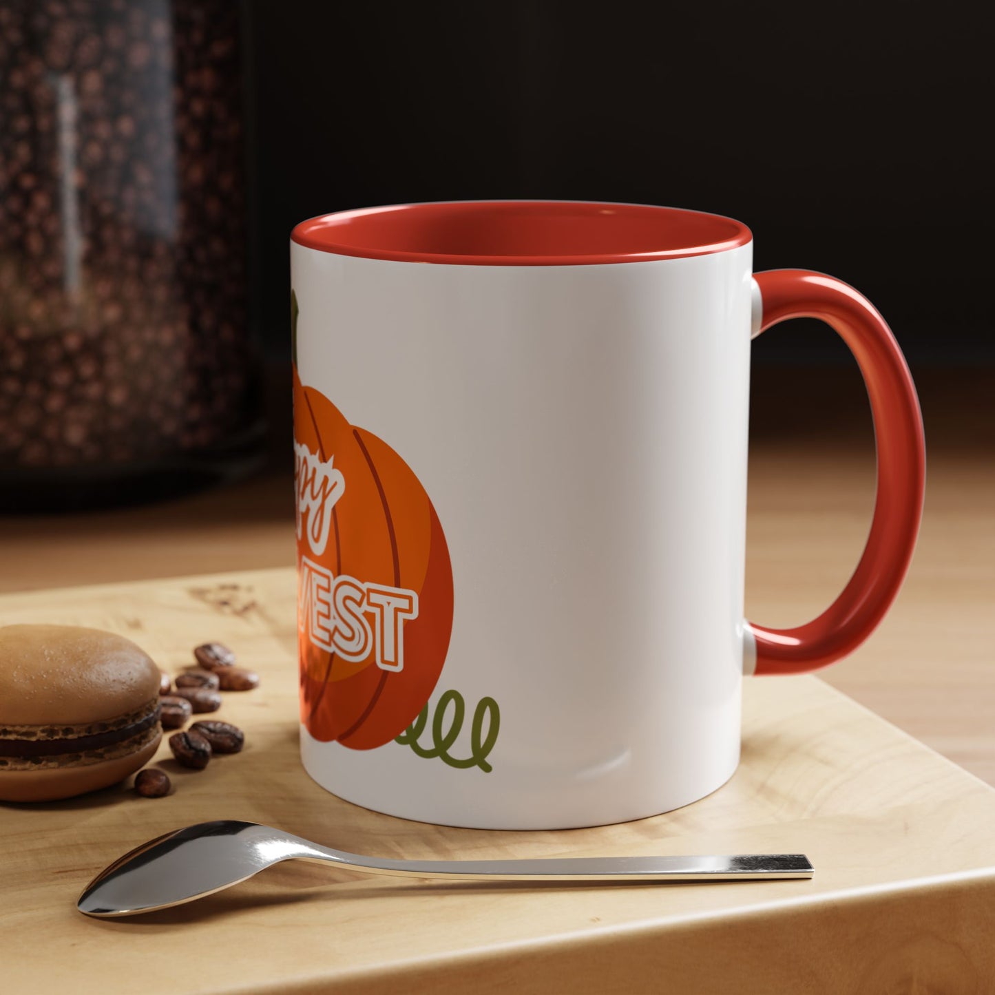 Happy Harvest Pumpkin Coffee Mug, Fall Mug, Seasonal Decor, Gift for Coffee Lovers, Autumn Vibes, Halloween Decoration